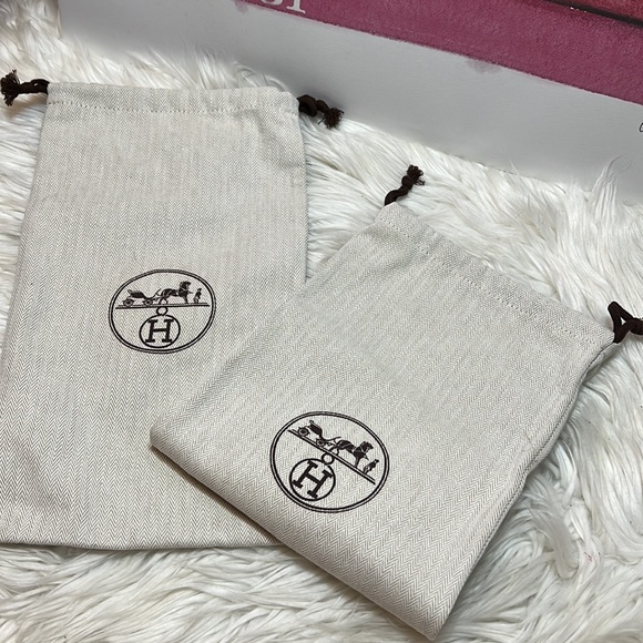 100% Authentic BRAND NEW 2 HERMÈS DUST BAG - Picture 3 of 9